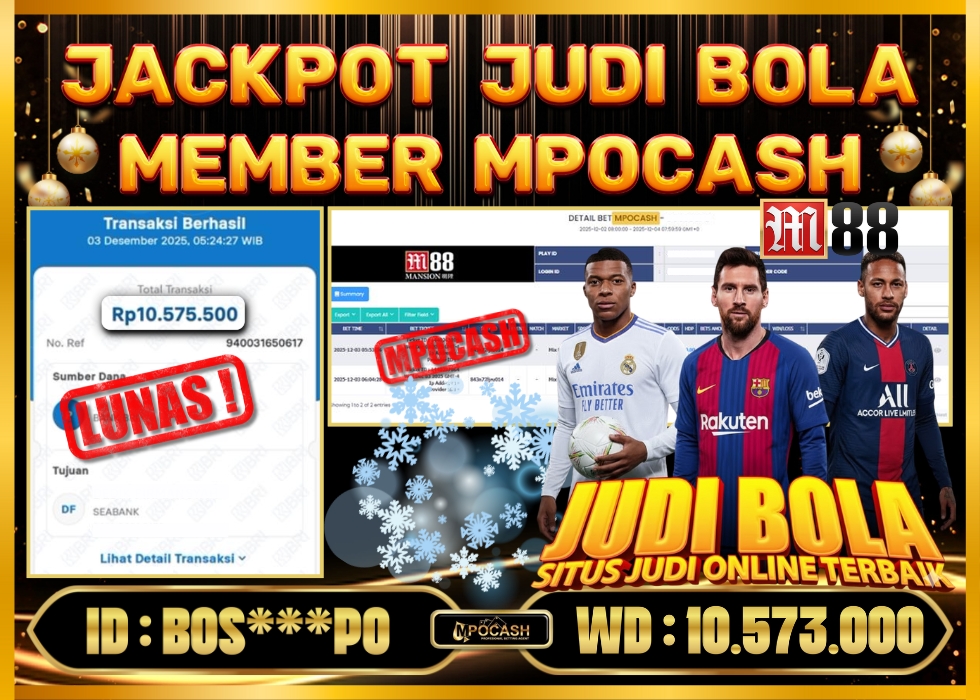 MPOCASH JACKPOT JUDI BOLA